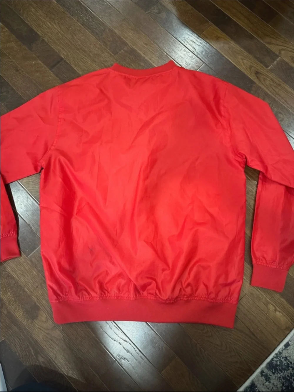 Red Nebraska Huskers V-Neck Pullover Jacket
